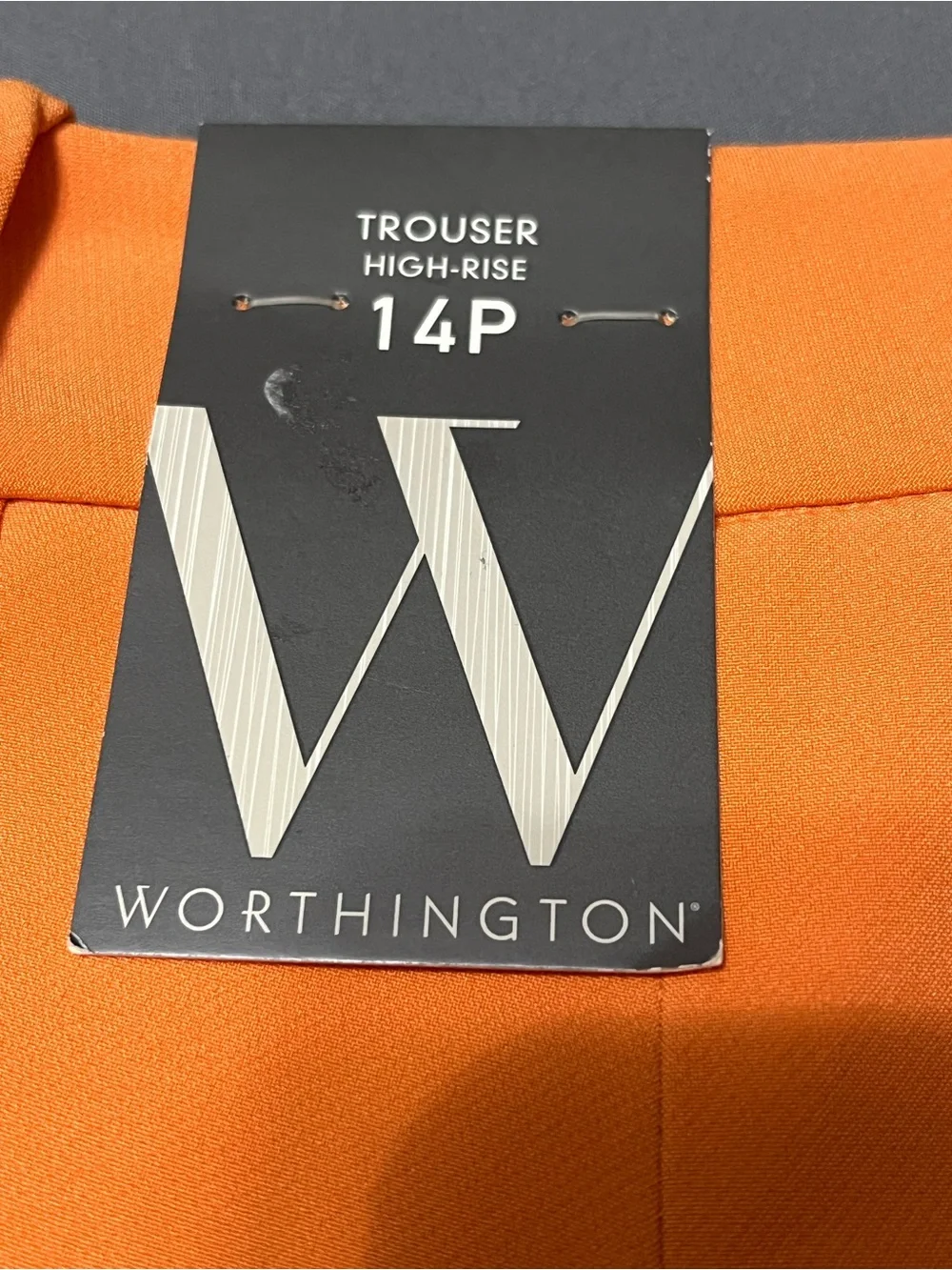 Worthington Wide-Leg High-Rise Pants in Orange
